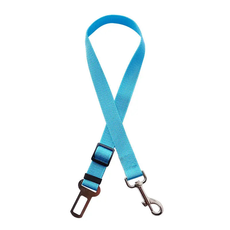 Adjustable Pet Car Seat Belt for Dogs and Cats - Safe Vehicle Harness Lead Clip, Traction Collar, and Accessories