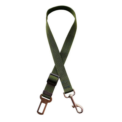 Adjustable Pet Car Seat Belt for Dogs and Cats - Safe Vehicle Harness Lead Clip, Traction Collar, and Accessories
