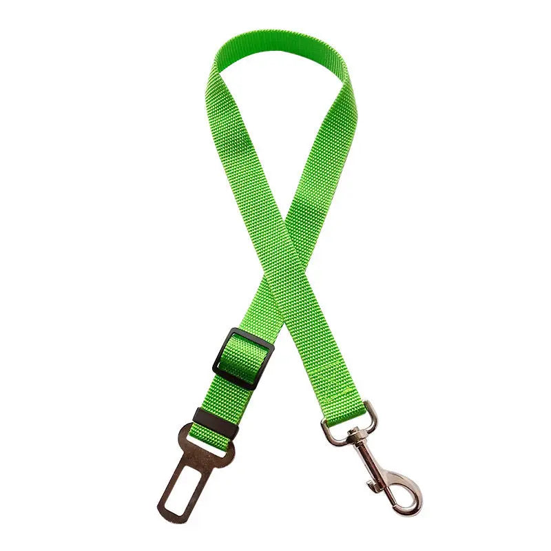 Adjustable Pet Car Seat Belt for Dogs and Cats - Safe Vehicle Harness Lead Clip, Traction Collar, and Accessories