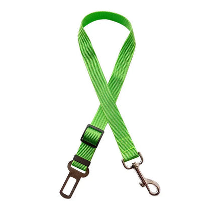 Adjustable Pet Car Seat Belt for Dogs and Cats - Safe Vehicle Harness Lead Clip, Traction Collar, and Accessories