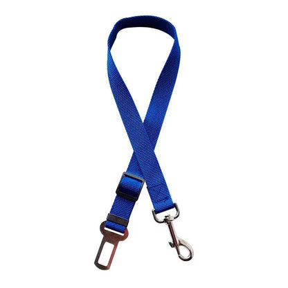 Adjustable Pet Car Seat Belt for Dogs and Cats - Safe Vehicle Harness Lead Clip, Traction Collar, and Accessories